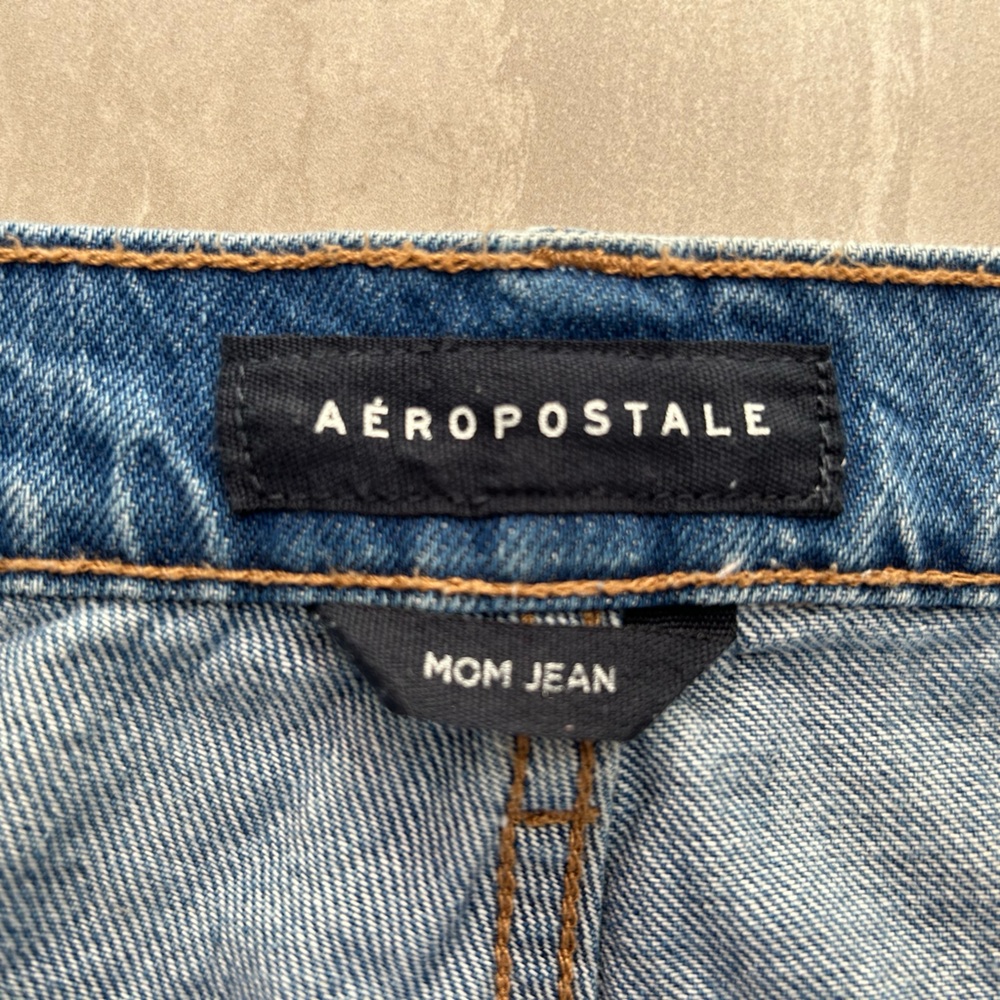 Aeropostale Ripped Blue Boyfriend Jeans - Picture 6 of 14